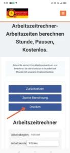 Arbeitszeit-Rechner Screenshot 10